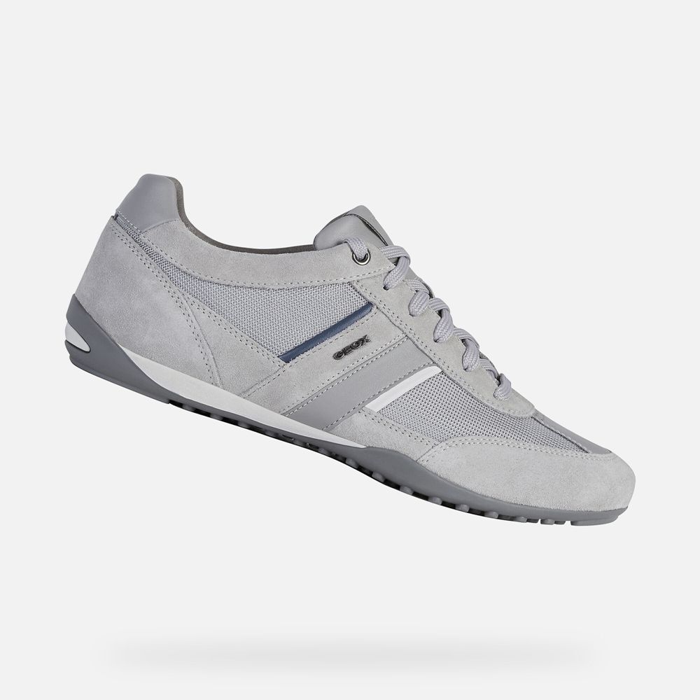 Geox Sneakers Grey Wells - Geox Mens Shoes - WXJKSI304